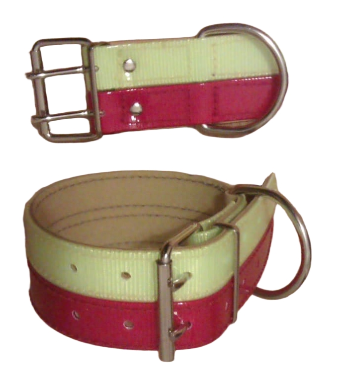 BioThane-Collares de Rehala. 5 cm. de ancho, (2 tiras de 2,5 cm). Variedad de tallas y colores.