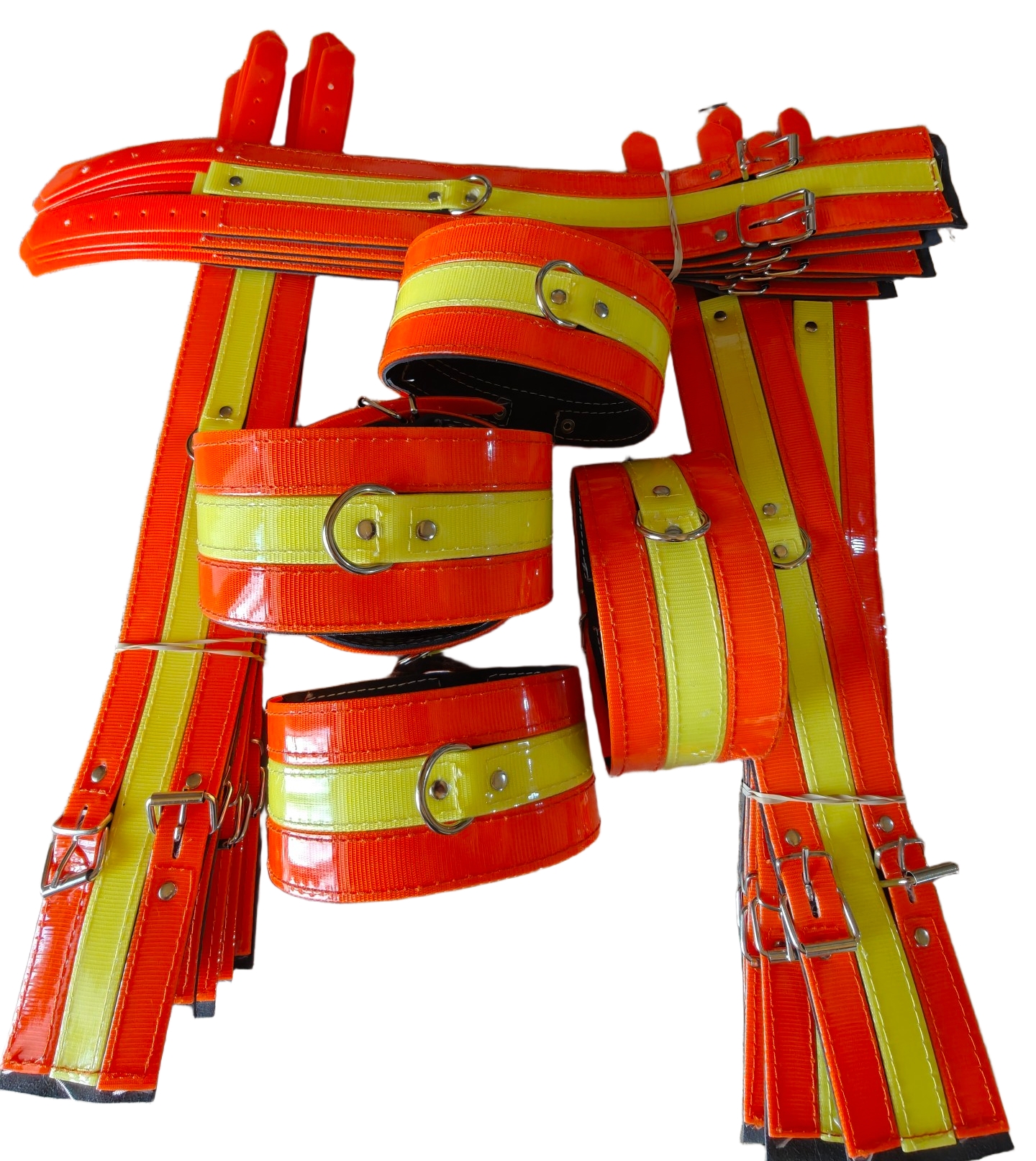 Poliuretano-Collares de Rehala. 7,5 cm. de ancho, (3 tiras de 2,5 cm). Variedad de tallas y colores.